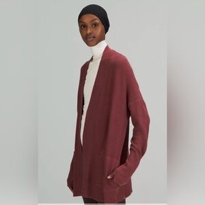 Lululemon Cashlu Drop-shoulder Knit Wrap, sz 16